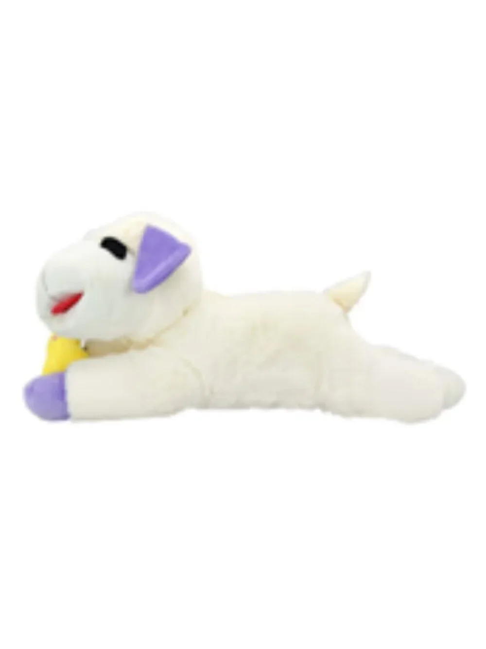 NWT ~ Multipet's Giant Spring Plush Lamb Chop Dog Toy w/ Yellow Peep Bunny